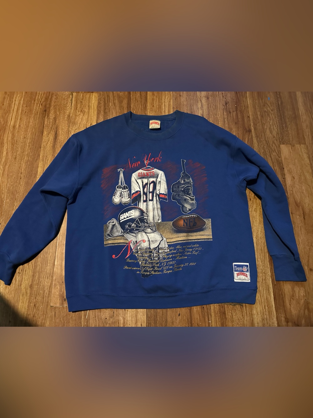 Vintage Nutmeg New York Giants Sweatshirt Size XL